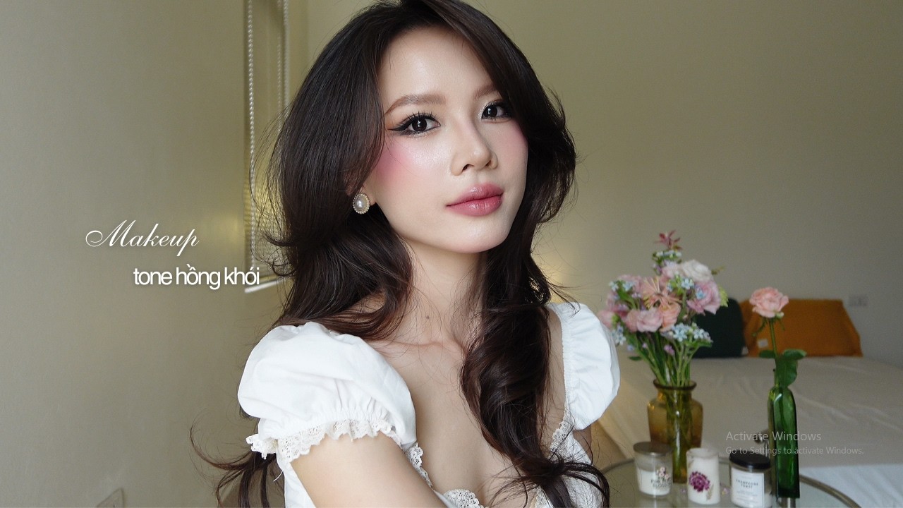 Hướng dẫn cách makeup tone hồng khói